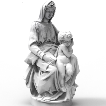 The Madonna of Bruges By Michelangelo Wholesale Statue Stone OEM ODM Packed Styrofoam Box Made In Vietnam Manufacturer 4