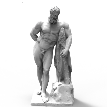 Best Choice Outdoor Statue Sculpture The Farnese Hercules White Marble Statue Packed Styrofoam Box From Vietnam Factory 4