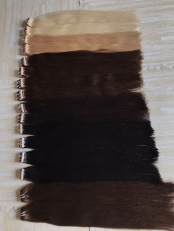 Tape In Human Hair Extensions Factory Price 100% Human Hair Virgin Remy Hair Extensions Machine Double Weft 5
