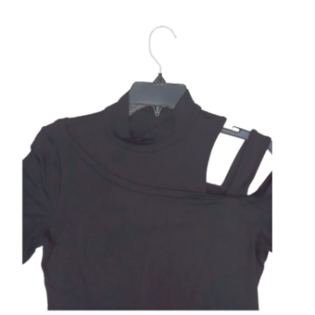 KNIT TOP Design for lady BLACK Color Custom OEM Spandex Material From Viet Nam 3