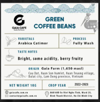 Green Arabica Coffee Beans Origin Cau Dat Farm Vietnamese Specialty Arabica Catimor Green Coffee Beans Dry Processing 8