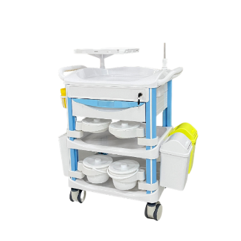 Three-Tier Single-Drawer ABS Multi-Functional Medication Cart Hospital Furniture Factory Direct Equipment Accessories 3