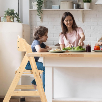 Bamboo Baby High Chair with Tray, kids' furniture, safe for health and aesthetically pleasing, wholesale.