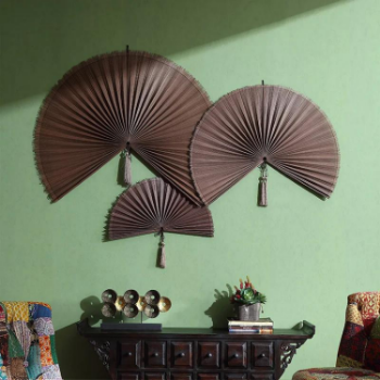 Bamboo Fan Headboard Large Bamboo Fan Handcrafted With Tassel  Headboard Wall Hanging Fan Hand Home Decor Wall Art Living Room 6