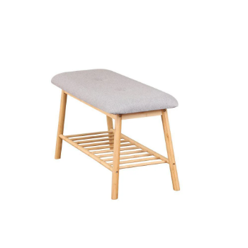 Bamboo Shoe Bench Grey, Household items made from bamboo laminated, safe for health and aesthetically pleasing, wholesale.