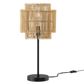 Bamboo Table Lamp, Lamps made from handmade materials, home decoration accessories, wholesale.