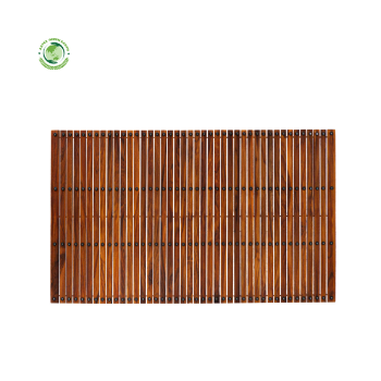 Bath mat made from wooden, customizable size on request durable aesthetically pleasing and environmentally friendly.