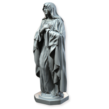 Top Selling Virgin Mary Statue For Sale Natural Stone Outdoor Decoration OEM ODM Packed In Wooden Case From Vietnam Manufacturer 3