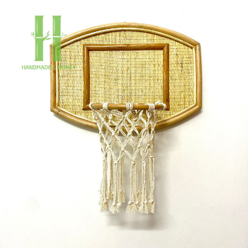 High Quality From Vietnam Handcrafted from Vietnam Activities Top Sale Good Choice Rattan Toys for Kids Rattan Basketball Hoop For Children Handcrafted from Vietnam