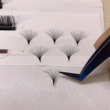 Handmade Fan Eyelash Good Price Synthetic Hair Korea Pbt Make Up Export Customized Packaging Vietnam Manufacturer 2