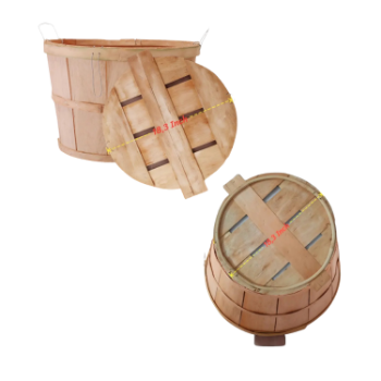 Hot Selling Fruit Basket Wood Clothes Dirty Laundry Basket Storage Baskets Bins Durable Eco-Friendly Material From Viet Nam 1