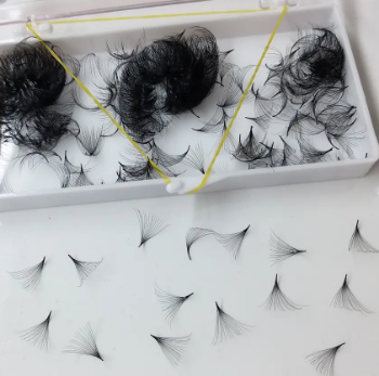 Loose Promade 14D Synthetic Hair Hand Made With Custom Logo Packaging Box Natural Long Eyelash Extension Supplies eyelashes fans 2