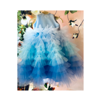 9 - Layer Luxury Princess Dresses High Quality Variety Beautiful Color using for Baby Girl Pack In Plastic Bag Made in Vietnam Manufacturer  5
