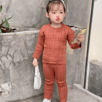 Clothes For Kids Girls Competitive Price Natural Woolen Set Casual Each One In Opp Bag From Vietnam Manufacturer 3