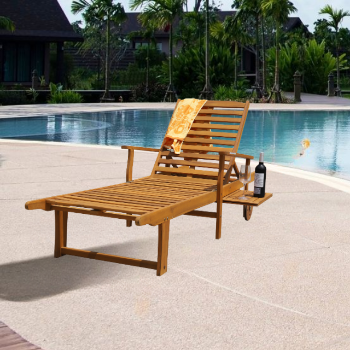 Wooden Sun Loungers Outdoor Furniture Patio Swimming Pool Chair Sun Lounger Modern Style Factory Price Vietnam Manufacturer 5