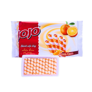 Wholesale Wafer Biscuit Production Line Orange JOJO High Quality Customized Packaging Ready To Export From Vietnam Manufacturer 3