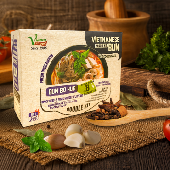 Bun Bo Hue Spicy Beef And Pork Noodle Kit Soup Vianco Delicious Cooking Time 10 Minutes Iso 22000 2018 Bag Vietnam Manufacturer 5