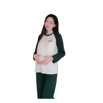 Best Choice Casual Wear Set Soft Cotton Maternity Fabric Breathable and Not Discolored with Custom Logo Bulk B725