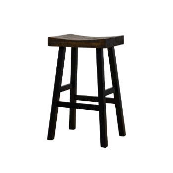 Wooden Counter Stool Rubber Wood Acacia Wood Destructive Coloration+ Black Modern Kitchen/ Dining 5-Layer Cartons From Vietnam 5