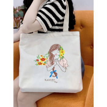 Canvas Bag Good Quality Handled Style Customized Color Durable Travel Handle Gift From Vietnam Manufacturer 5