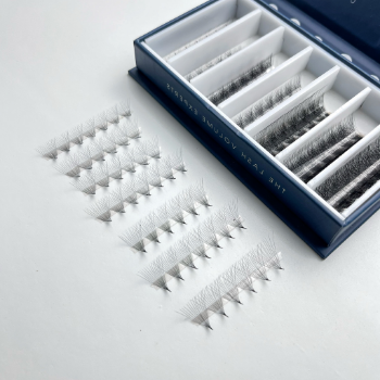 Bulk Price 6mm -> 20mm Mix Ultra-Speed Promade Fans OEM/ODM Premade Fans Eyelashes Extension Beautiful Lash Export Viet Nam