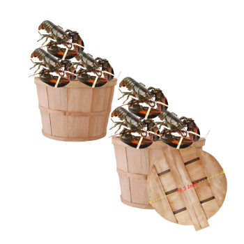 Wholesale Price Wooden Fruit Basket Vegetable Storage Basket Hand-Made Products Eco-Friendly Material Viet Nam Manufacturer 1