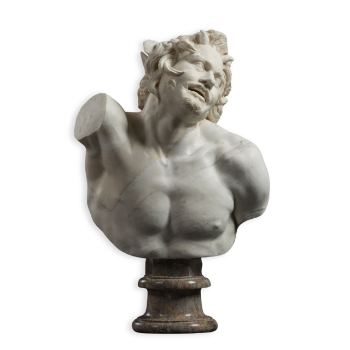 The Bust of a drunken Satyr Good Quality Statue Sculpture Outdoor Statue Stone Packed Styrofoam Box From Vietnam Factory 1