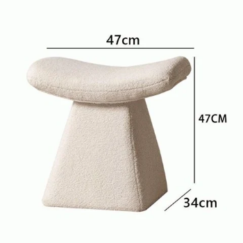 Fluffy Burlap Dressing Table Chair - GC31 3