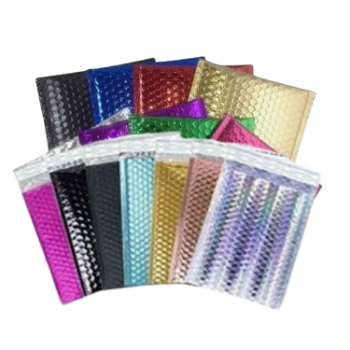 Meatllic Bubble Mailers Poly Bubble Mailers High Specification Flat Bottom Using For Many Industries Wide Application Customized Packing Vietnam Manufacturer