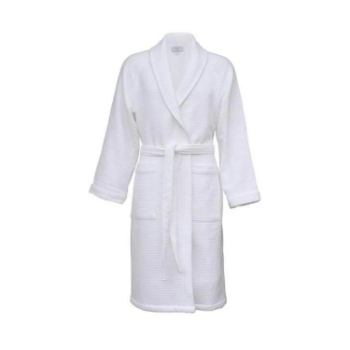 High Quality White Bathroom Coat Polyester Fiber Knitted Oem Service Pack In Box Made In Vietnam Chumy 7