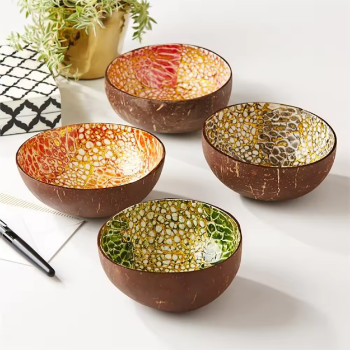Best Seller Hot Sale Personalize Coconut Salad Sell Bowl For Healthy Meal High Quality Vietnam Supplier WHolesale 2