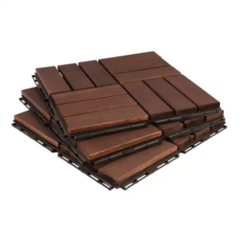 Wooden Deck Tiles Good Price Anti-Slip 300X300X19Mm Decking Tiles Vietnam Manufacturer 3