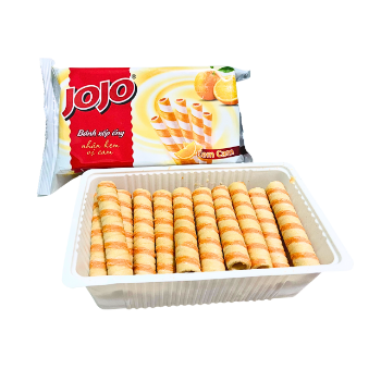 Wholesale Wafer Biscuit Production Line Orange JOJO High Quality Customized Packaging Ready To Export From Vietnam Manufacturer 4