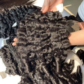 Machine Weft Burmese Funmi Curly Natural Color Hair Extensions Bulk Sale Virgin Hair Beauty And Personal Care 5