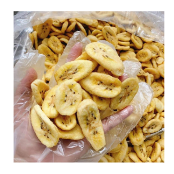 Fast Delivery Dried Banana Chips Green Vina Ready To Eat Snacks Vacuum Drying Natural Sweetness Vietnam Manufacturer