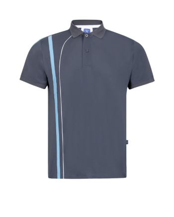 Polo Shirts For Men Polyester Spandex Regular-Fit Polo Shirt with Contrast Corded Piping Lines Down Front Men Polo Shirts 3