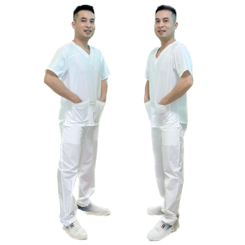 Scrubs Medical Scrubs Uniform Nurse Good price Set In-Stock Items WRAP Stored in Carton Box Vietnam Manufacturer 2