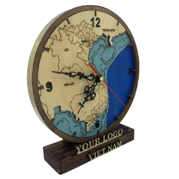 Desktop Clock Good Price Wooden Table Clock For Desk Use Office Decor Customized Packaging From Vietnam Manufacturer Low Price 1