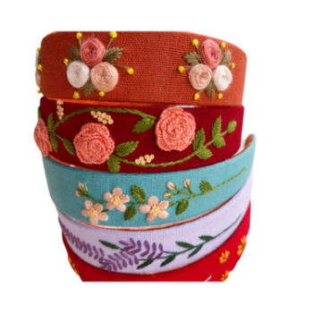Embroidery Ribbons Hair Accessories Good Quality Hot Selling Hairband For Girls Fancy Pattern Packing In Carton Box 1