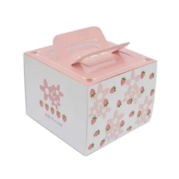 Cake Box With Handles Desert Custom Carton Box Packaging Carton Wholesale Food Carton Boxes Paperboard OEM ODM Made In Vietnam