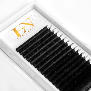 In Stock 0.15 0.05 0.07 Cashmere Soft Mega Volume Eyelash Extension velvet mink Lash Trays With Matte Dark Black Color natural 1