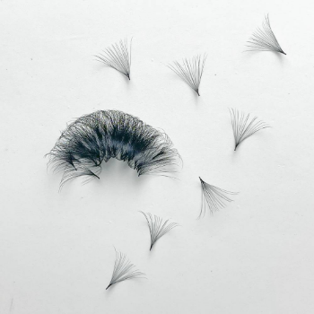 20D-0.03-16mm Good Retention Loose Lashes 1000Fan Mix Tray Faux Mink Lash Extension Human Hair Custom Logo Viet Nam Manufacturer 6