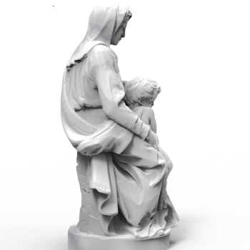 The Madonna of Bruges By Michelangelo Wholesale Statue Stone OEM ODM Packed Styrofoam Box Made In Vietnam Manufacturer 2