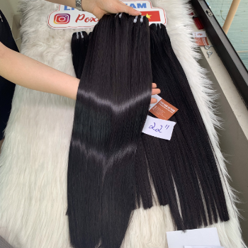 Machine Weft Short Bone Straight Natural Color Hair Extensions Bulk Sale Virgin Hair Beauty And Personal Care 6