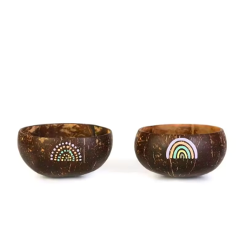 Eco friendly Eggshell Inlaid Coconut Shell Bowl Wholesale from 100% natural coconut salad bowl made in Vietnam 4