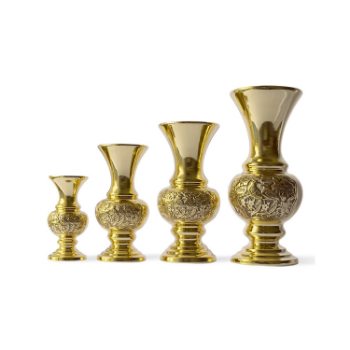 Big Bronze Best Choice Flower Vase With Orchid Flowers Patterns Luxury Decoration Unique Style High Quality Unique Product Made In Vietnam