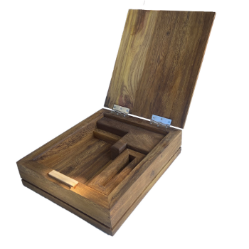 Decorative wooden box, tea box, high-class wine box 100% natural wood made to order 3