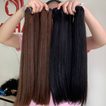 Machine Weft Natural Straight Hair Extensions Bulk Sale Virgin Hair Beauty And Personal Care From Vietnam Manufacturer 3