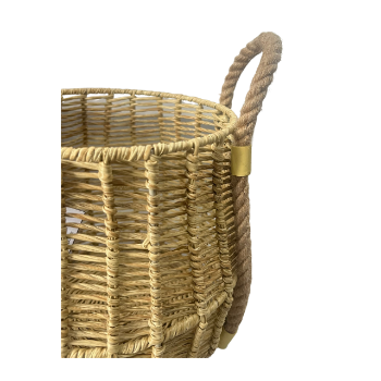 Best Seller Set Of 3 Round Curved Straps Storage Baskets Binh An Thinh Handicraft OEM ODM Service Made In Vietnam 6