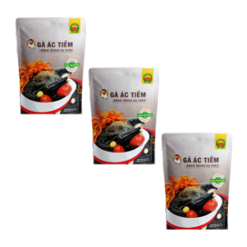 Slow - cooked Black Chicken with Cordyceps soup nutritious soup Variety fresh ingredients ready to eat made in Vietnam 5